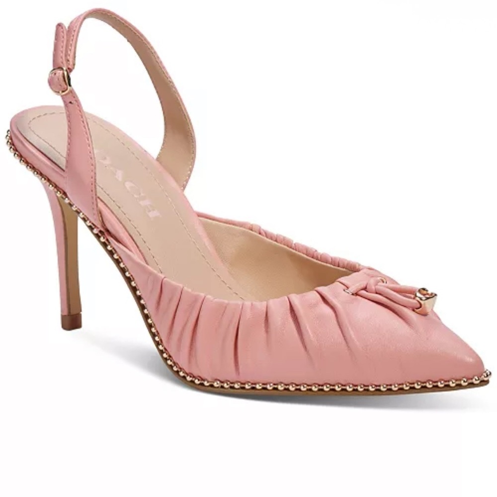 Coach Blush Pink Slingback Heels